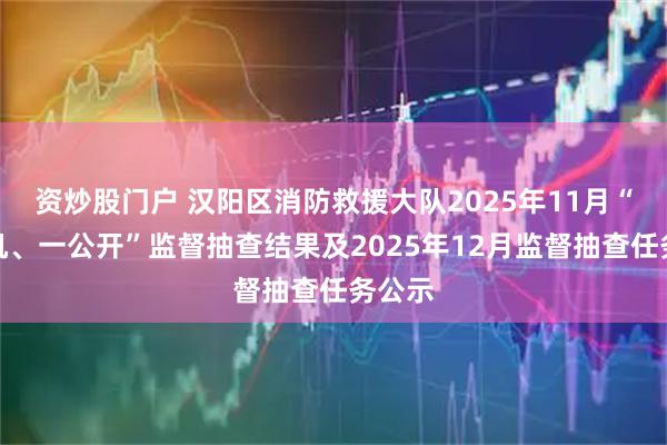 资炒股门户 汉阳区消防救援大队2025年11月“双随机、一公开”监督抽查结果及2025年12月监督抽查任务公示