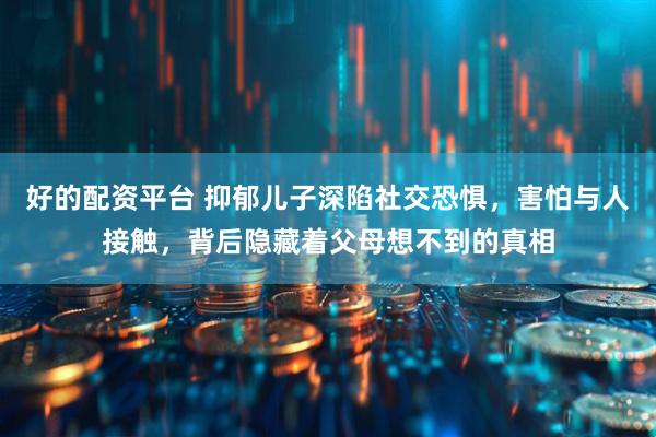 好的配资平台 抑郁儿子深陷社交恐惧，害怕与人接触，背后隐藏着父母想不到的真相