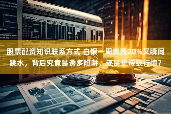 股票配资知识联系方式 白银一周疯涨20%又瞬间跳水，背后究竟是诱多陷阱，还是史诗级行情？